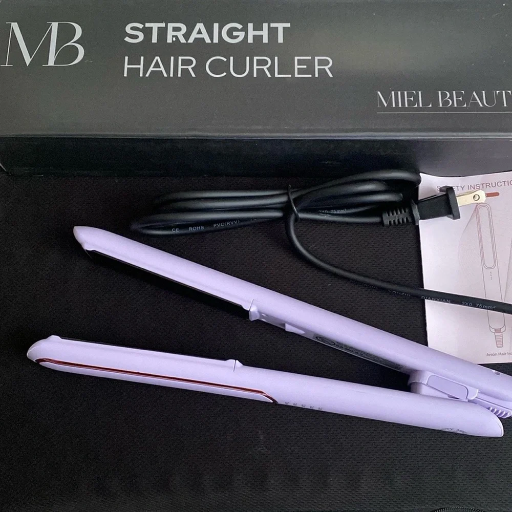 Miel Beauty Hair‎ Temp controlled straightener, NWT MSRP $150, color in Lavender